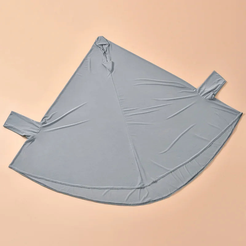 Premium Abaya Cotton-Hemp Soli & Shawl Set for Muslim Women
