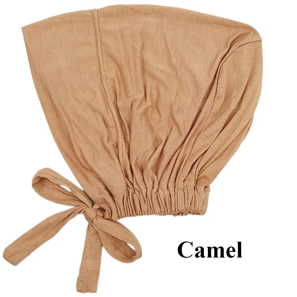 Soft Modal Inner Hijab Cap & Turban Bonnet for Muslim Women
