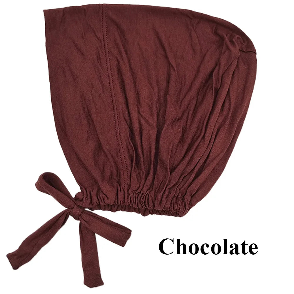 Soft Modal Inner Hijab Cap & Turban Bonnet for Muslim Women