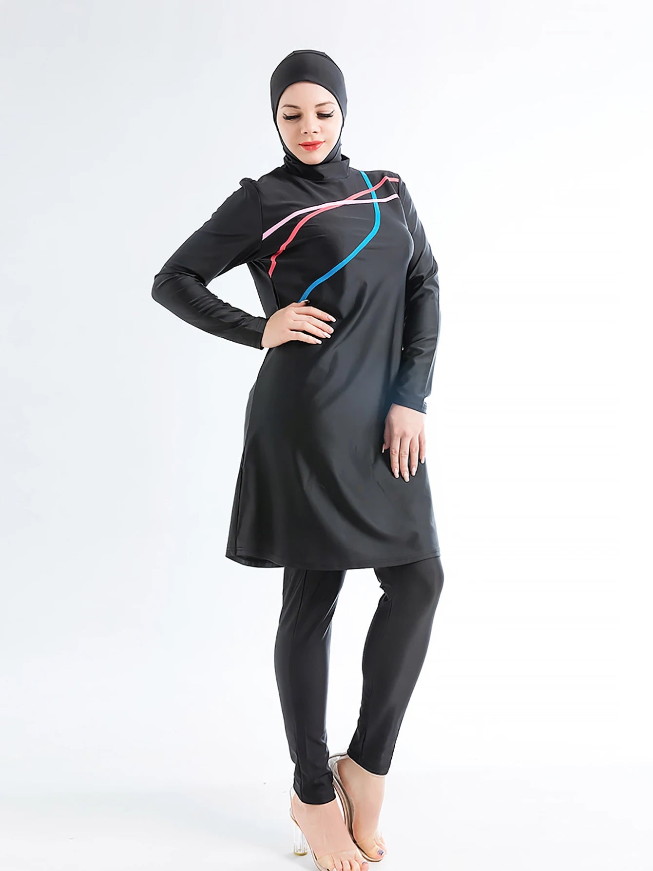 Muslim Swimwear Swimsuit Women Hijab 3-Pcs