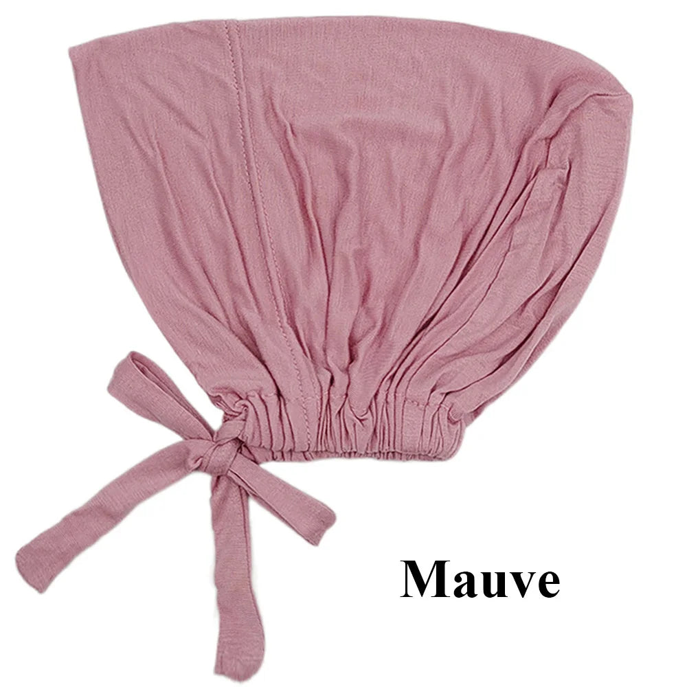 Soft Modal Inner Hijab Cap & Turban Bonnet for Muslim Women