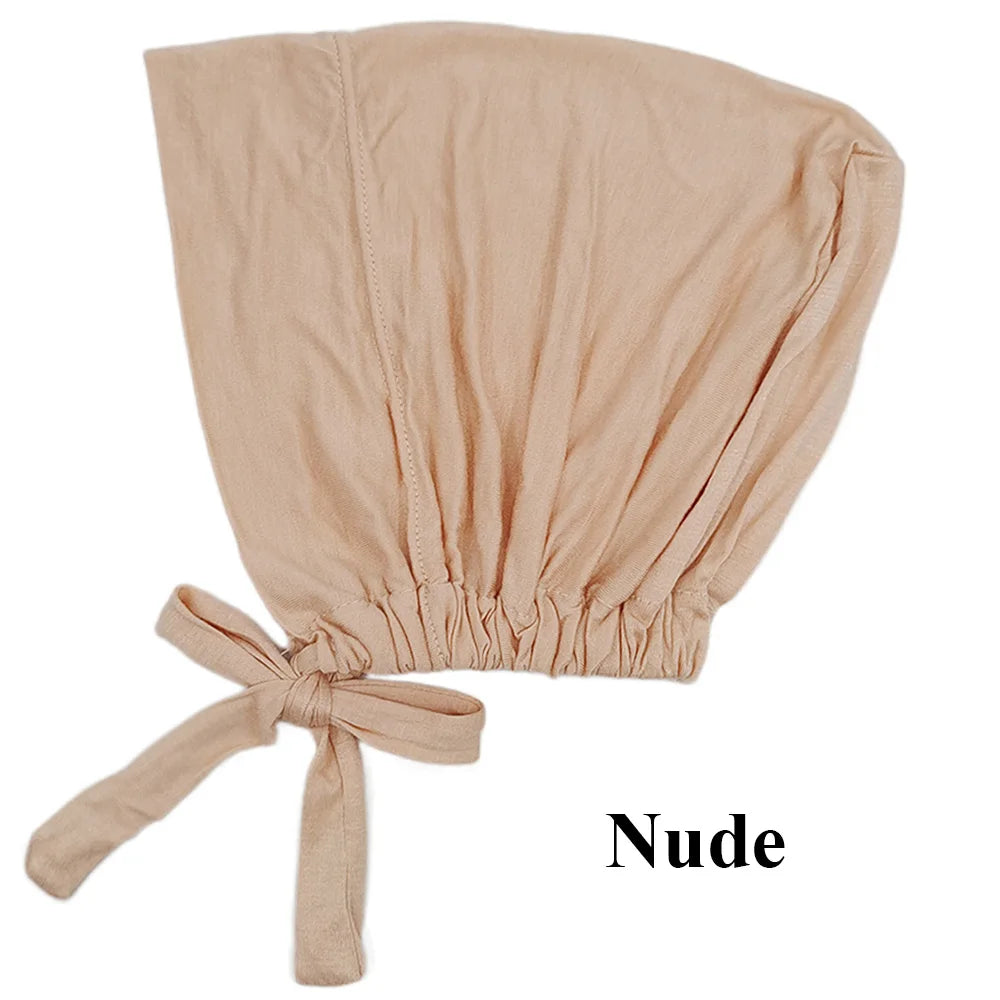 Soft Modal Inner Hijab Cap & Turban Bonnet for Muslim Women