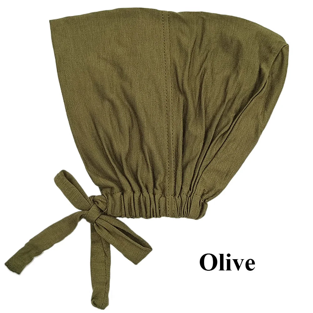 Soft Modal Inner Hijab Cap & Turban Bonnet for Muslim Women