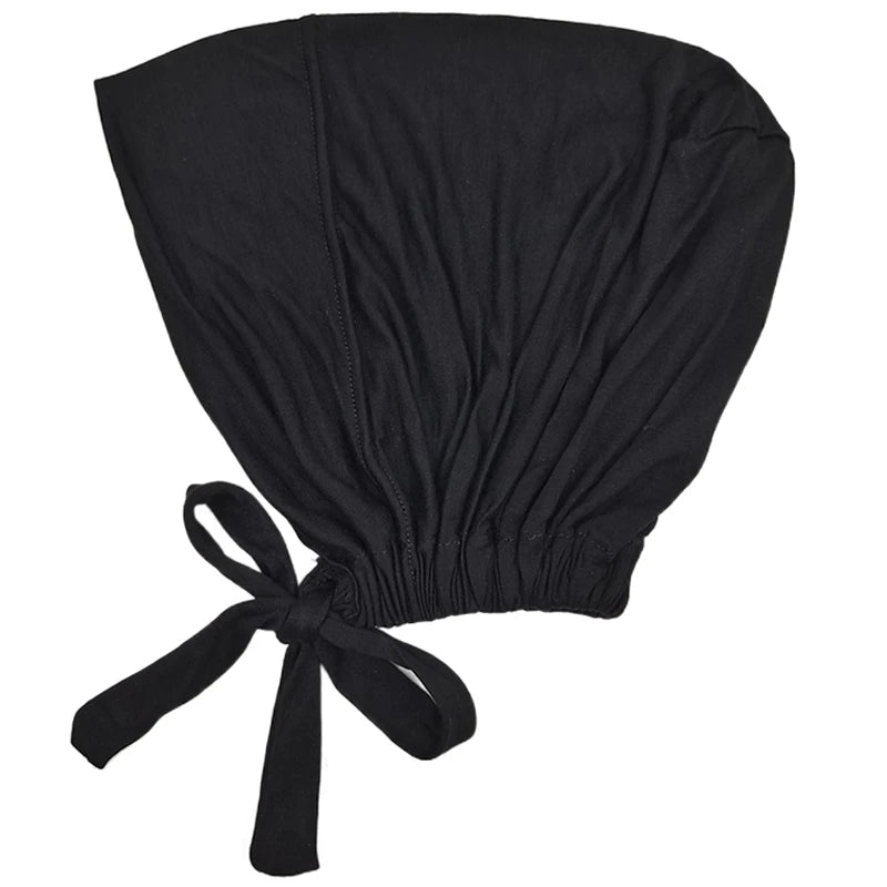 Inner Hijab Cap – Stretchable Muslim Turban Bonnet with Adjustable Rope