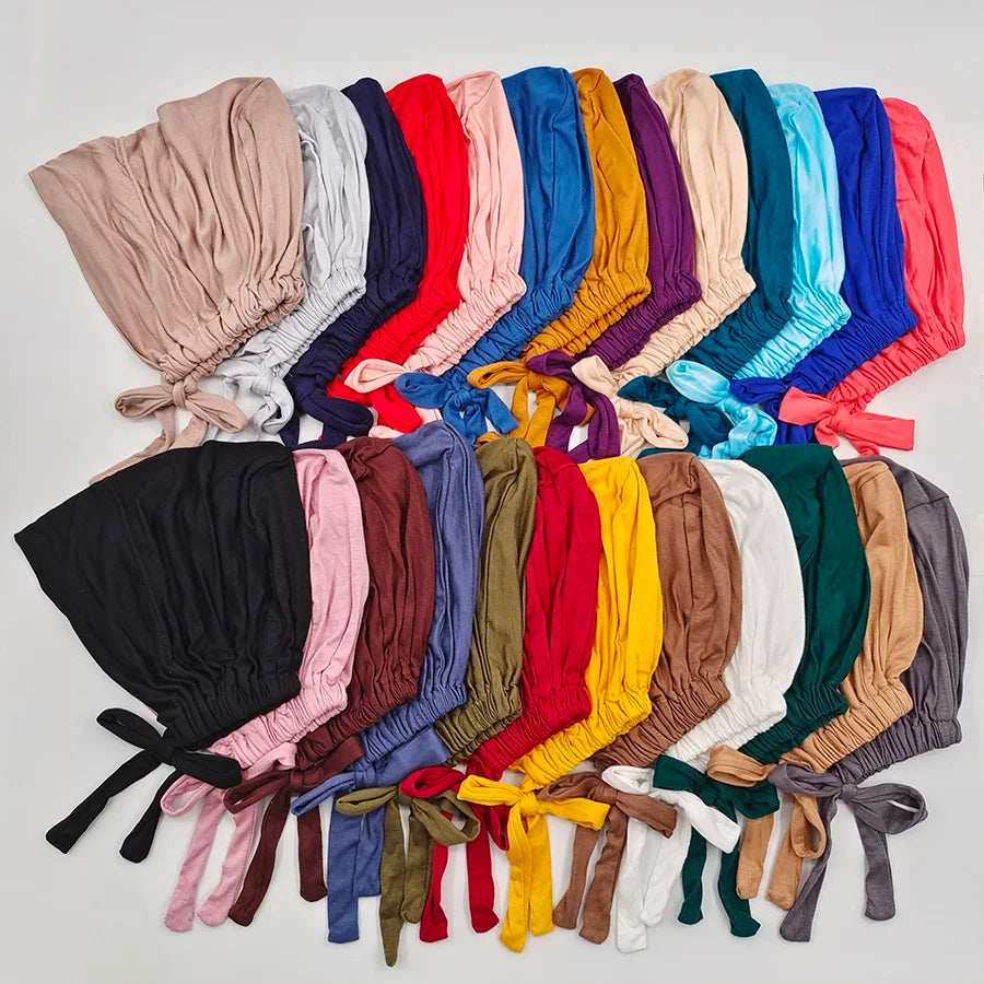 Soft Modal Inner Hijab Cap & Turban Bonnet for Muslim Women