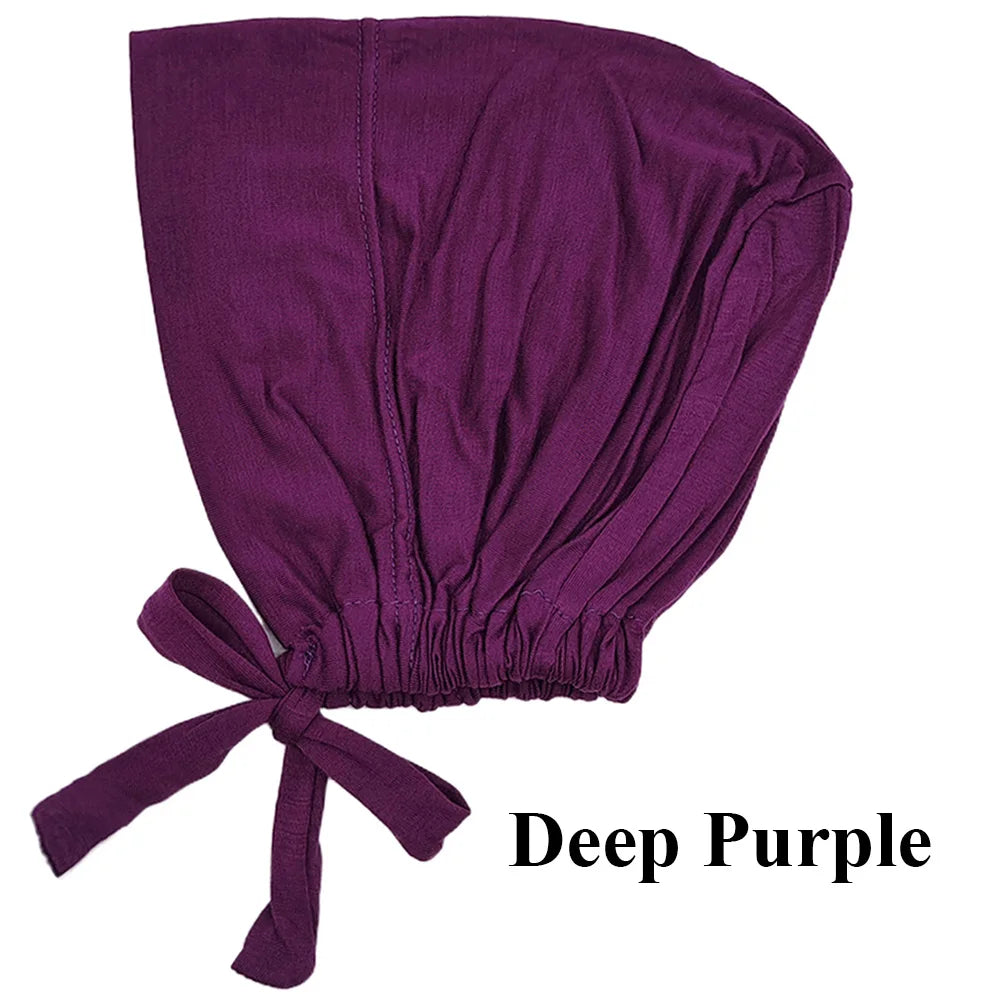 Soft Modal Inner Hijab Cap & Turban Bonnet for Muslim Women