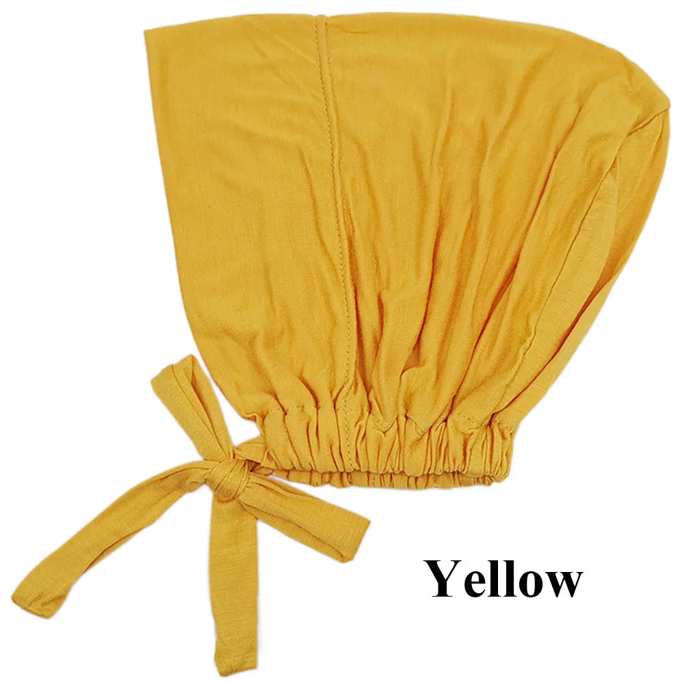 Soft Modal Inner Hijab Cap & Turban Bonnet for Muslim Women