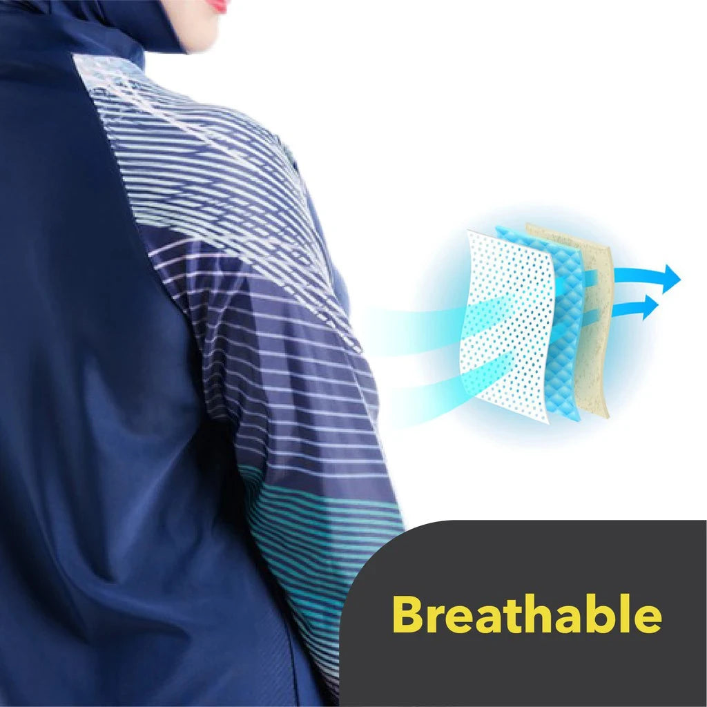 Muslim Swimwear Swimsuit Women Hijab 3-Pcs