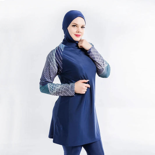 Muslim Swimwear Swimsuit Women Hijab 3-Pcs