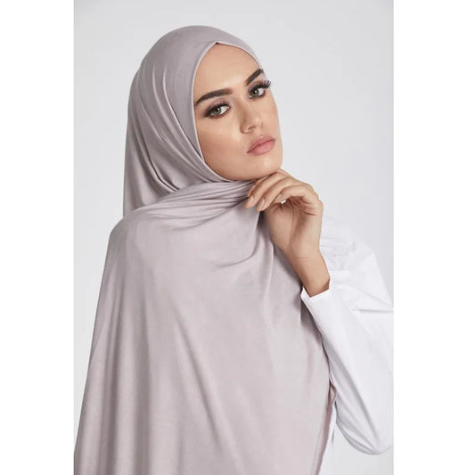 Soft Modal Cotton Jersey Long Hijab Shawl for Muslim Women